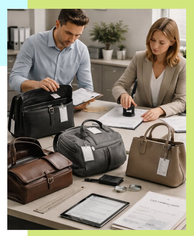 Сертификация сумок в Новошахтинске от 7812 руб. | Алешин-Нвш