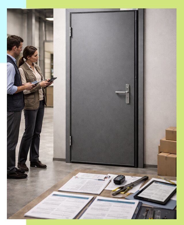 Сертификация противопожарных дверей в Новошахтинске от 9374 р. | Алешин-Нвш