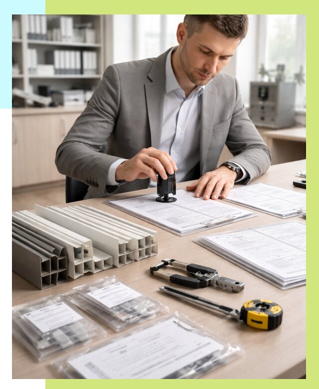 Сертификация ПВХ продукции в Новошахтинске от 8854 р., Алешин-Нвш