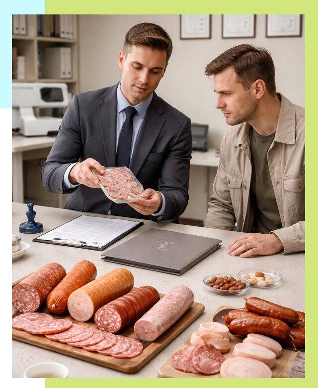 Сертификация колбасных изделий в Новошахтинске от 7812 р. | Алешин-Нвш