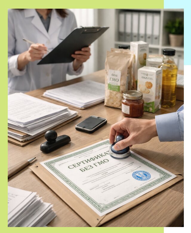 Получение сертификата Без ГМО для продукции в Новошахтинске